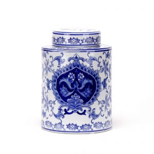 Porcelain Blue and White Tea Jar