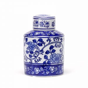 Porcelain Blue and White Tea Jar