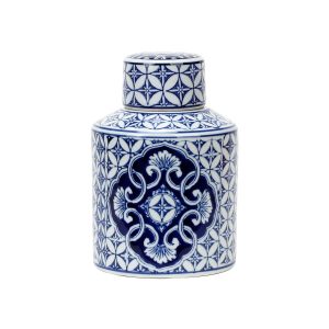 Porcelain Blue and White Tea Jar