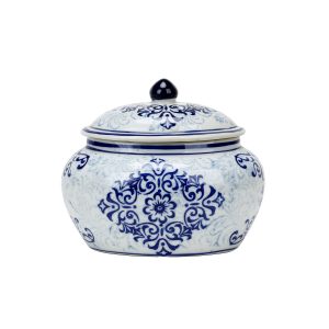 Porcelain Blue and White Tea Jar