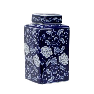 Porcelain Blue and White Tea Jar