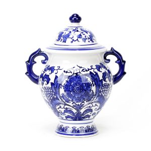 Porcelain Blue and White Tea Jar