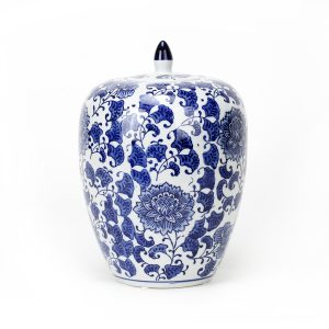 Porcelain Blue and White Tea Jar