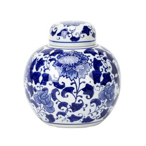 Porcelain Blue and White Tea Jar