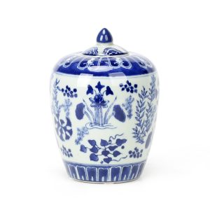 Porcelain Blue and White Tea Jar