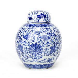 Porcelain Blue and White Tea Jar