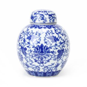Porcelain Blue and White Tea Jar