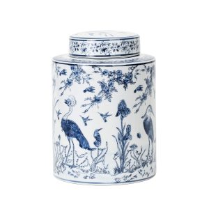 Porcelain Blue and White Tea Jar