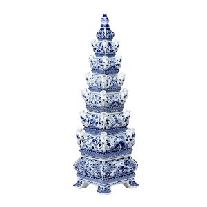 Porcelain Blue and White Floral Tulipiere 80cmH