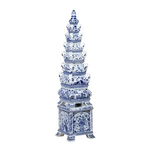 Porcelain Blue and White Floral Tulipiere 110cmH