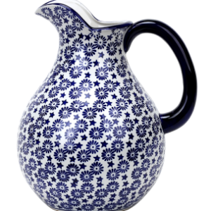 Porcelain Blue and White Floral Jug