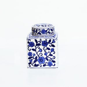 Porcelain Blue and White Tea Jar