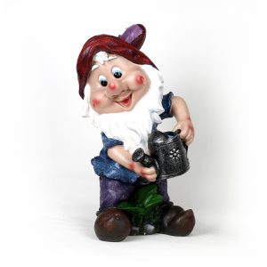 Polyresin Happy Gnome Garden Statue
