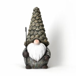 Polyresin Happy Gnome Garden Statue