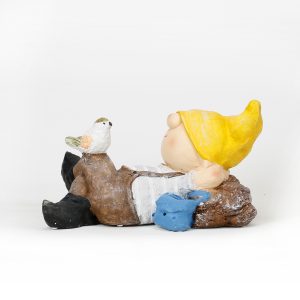 Polyresin Happy Gnome Garden Statue