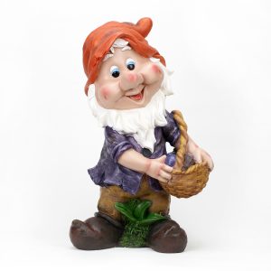 Polyresin Happy Gnome Garden Statue